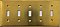 Raw Brass Five Toggle Switchplate