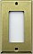 Satin Brass Single GFCI Switchplate