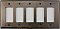Aged Antique Brass 5 GFCI Switchplate