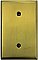 Antique Brass Single Blank Forged Switchplate