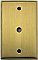 Antique Brass Single Cable Forged Switchplate