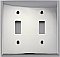 Polished Nickel Forged Double Toggle Switchplate