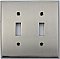 Satin Nickel Double Toggle Forged Switchplate