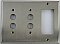 Satin Nickel Double Pushbutton/ Single GFCI Forged Switchplate