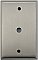 Satin Nickel Single Cable Forged Switchplate
