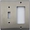 Satin Nickel Toggle / GFCI Forged Switchplate