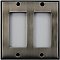 Antique Pewter Double GFCI Forged Switchplate