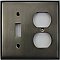 Antique Pewter Single Toggle/ Single Duplex Forged Switchplate