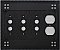 Craftsman Triple Pushbutton Single Duplex Forged Switchplate