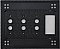 Craftsman Triple Pushbutton Single GFCI Forged Switchplate