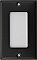 Matte Black Stamped Single GFCI Switchplate / Cover Plate
