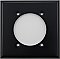 Matte Black Stamped Wallplate for Dryer Opening / Two Gang