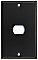 Matte Black Stamped Single Despard Opening Switchplate / Cover Plate