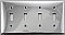 Polished Stainless Steel Stamped Quad Toggle Switchplate / Cover Plate