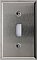 Satin Stainless Single Toggle Switchplate