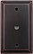Deco Antique Copper Single Cable Forged Switchplate