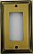 Deco Antique Brass Single GFCI Forged Switchplate