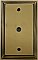 Deco Antique Brass Single Cable Forged Switchplate