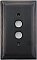 Deco Oil Rubbed Bronze Single Pushbutton Forged Switchplate