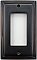 Deco Oil Rubbed Bronze Single GFCI Forged Switchplate