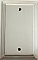 Deco Satin Nickel Single Blank Forged Switchplate