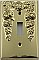 Festoon Polished Brass Single Toggle Forged Switchplate