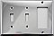 Polished Chrome Double Toggle / Single GFCI Switchplate