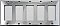 Polished Chrome 5 GFCI Switchplate