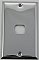 Polished Chrome Single Despard Opening Switchplate