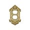 Solid Brass Victorian Switchplate - Unlacquered Polished Brass - Single Duplex