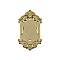 Solid Brass Victorian Switchplate - Unlacquered Polished Brass - Single Blank