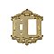 Solid Brass Victorian Switchplate - Polished Brass - GFCI/Toggle