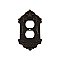 Solid Brass Victorian Switchplate - Timeless Bronze - Single Duplex