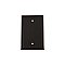 Solid Brass Rope Switchplate - Timeless Bronze - Single Blank