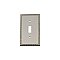 Solid Brass Egg & Dart Switchplate - Satin Nickel - Single Toggle