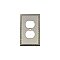 Solid Brass Egg & Dart Switchplate - Satin Nickel - Single Duplex