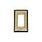 Solid Brass Egg & Dart Switchplate - Antique Brass - Single GFCI