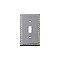 Solid Brass Egg & Dart Switchplate - Bright Chrome - Single Toggle