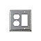 Solid Brass Egg & Dart Switchplate - Bright Chrome - Duplex/GFCI