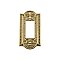 Solid Brass Meadows Switchplate - Unlacquered Polished Brass - Single GFCI