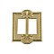 Solid Brass Meadows Switchplate - Unlacquered Polished Brass - Double GFCI