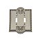 Solid Brass Meadows Switchplate - Satin Nickel - Double Toggle