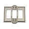 Solid Brass Meadows Switchplate - Satin Nickel - Triple GFCI