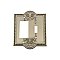 Solid Brass Meadows Switchplate - Satin Nickel - GFCI/Toggle