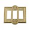 Solid Brass Meadows Switchplate - Polished Brass - Triple GFCI