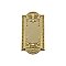 Solid Brass Meadows Switchplate - Polished Brass - Single Blank