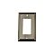 Solid Brass Deco Switchplate - Antique Pewter - Single GFCI