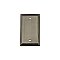 Solid Brass Deco Switchplate - Antique Pewter - Single Blank