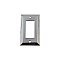 Solid Brass Deco Switchplate - Bright Chrome - Single GFCI