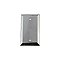 Solid Brass Deco Switchplate - Bright Chrome - Single Blank